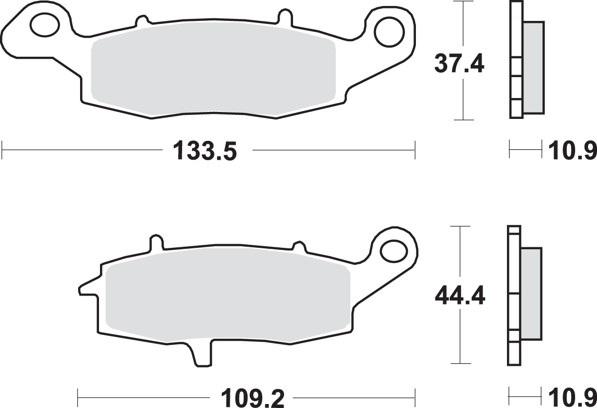 LS Brake Pads - Kawasaki/Suzuki - 886LS 2006 - 2017