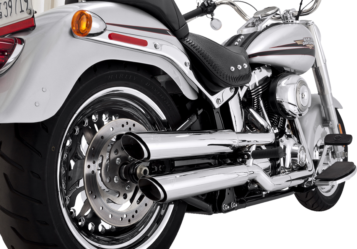 3\" Twin Slash Slip-On Muffler - Chrome 2010 - 2017