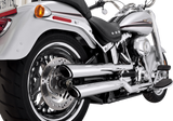 3\" Twin Slash Slip-On Muffler - Chrome 2010 - 2017