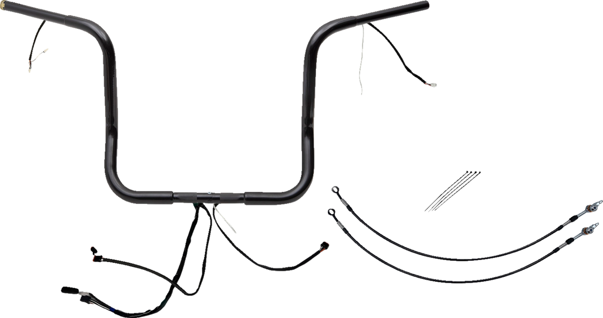 Handlebar Kit - Rounded Top - 14\" - Black 2016 - 2020