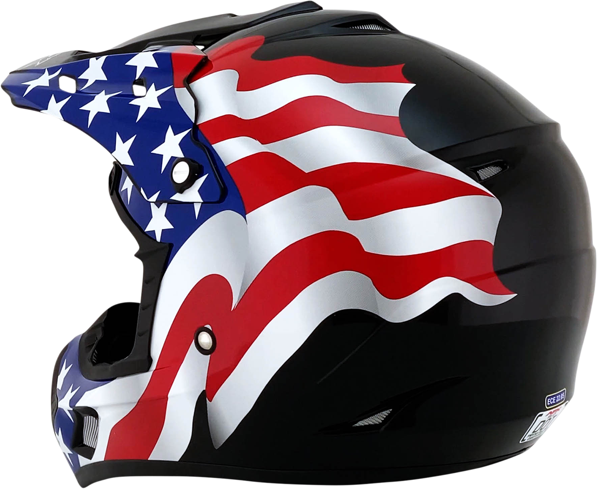 FX-17 Helmet - Flag - Black - 3XL