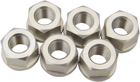 Aluminum Sprocket Nuts - Silver - M10 x 1.25