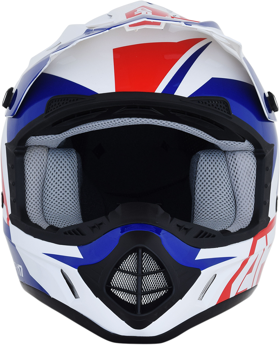 FX-17 Helmet - Aced - Red/White/Blue - Large