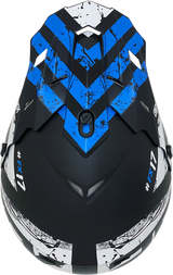 FX-17Y Helmet - Attack - Matte Black/Blue - Medium