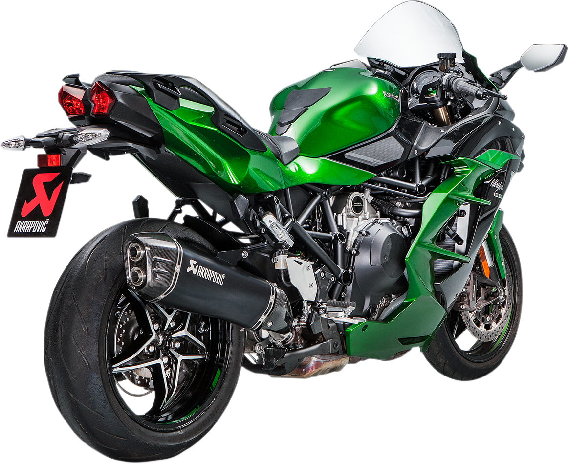 Black Titanium Muffler - Ninja H2 SX 2018 - 2019