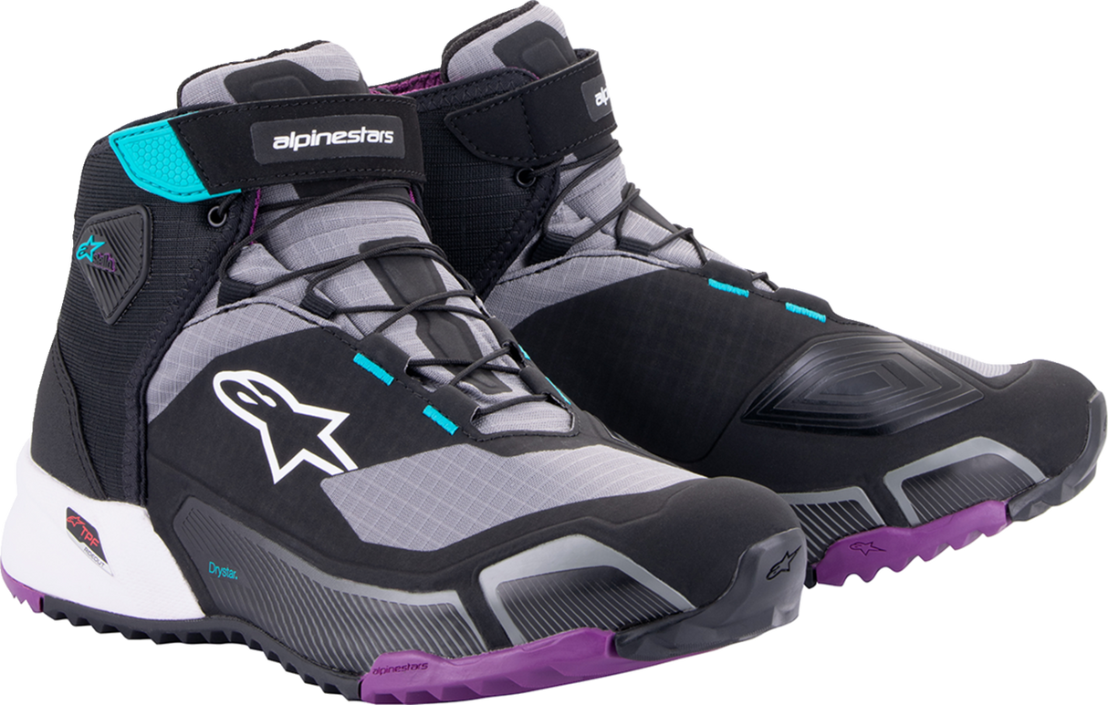 Stella CR-X Drystar® Shoes - Black/Gray/Teal/Purple - US 5