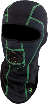 Balaclava Pro Stretch - Black/Green - Large/XL