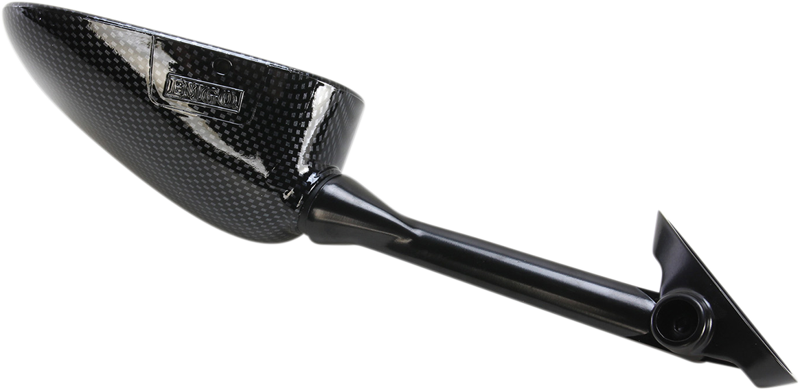 Mirror - Side View - Black/Carbon Fiber - Rectangle - Left - Suzuki 2003 - 2009