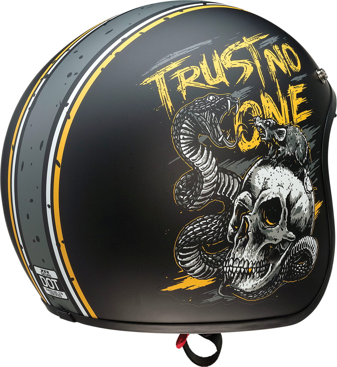 Saturn Helmet - Trust No One - Black/Yellow - Large