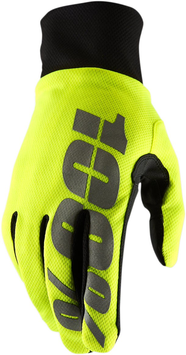 Hydromatic Waterproof Gloves - Fluo Yellow - Medium