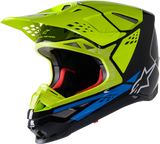 Supertech M8 Helmet - Factory - Black/Yellow/Blue - Small