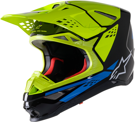 Supertech M8 Helmet - Factory - Black/Yellow/Blue - Small