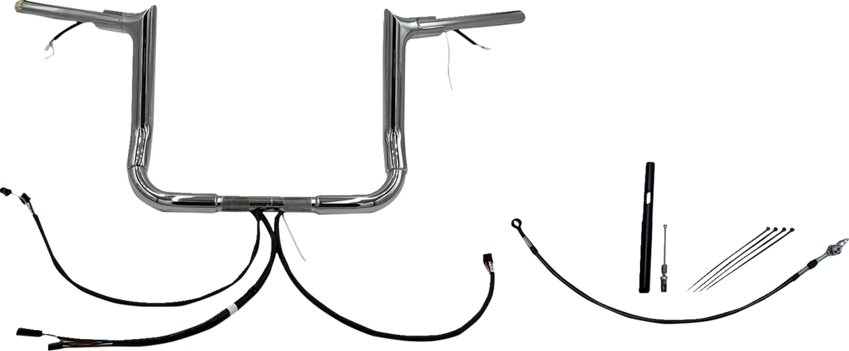 Handlebar Kit - Pointed Top - 12\" - Chrome 2021 - 2022