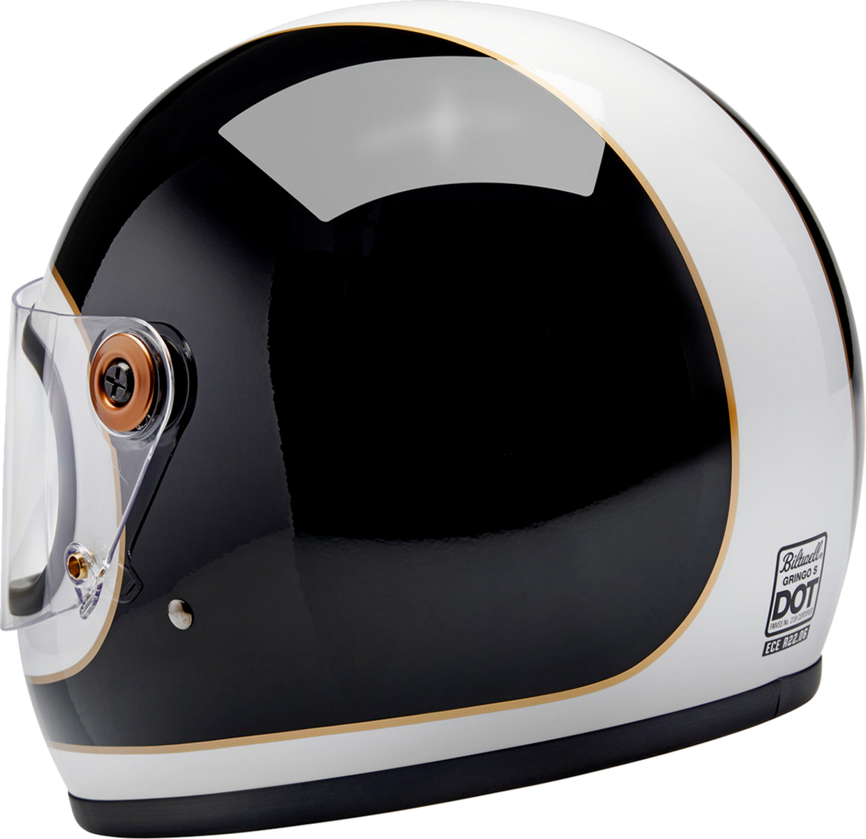 Gringo S Helmet - Gloss White/Black Tracker - Medium