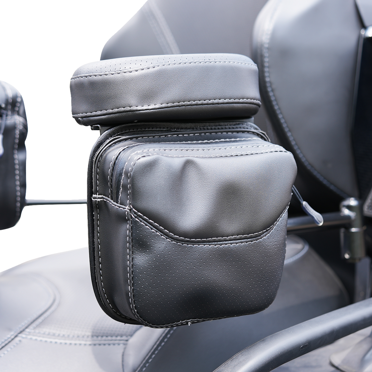 Platinum Arm Rest Pouch - Passenger - Two-Toned Black - Can-Am Spyder RT LTD \'20-\'24 2020 - 2024