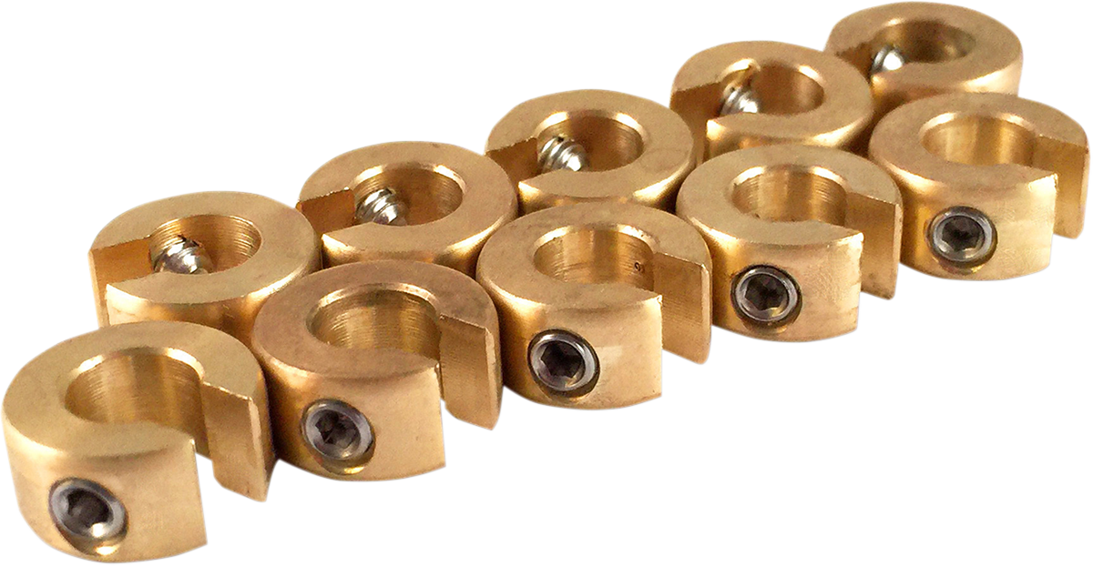 Wheel Weights - Re-Usable - 1/4 oz - Brass - 10 Pack