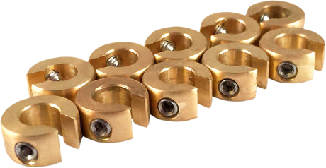 Wheel Weights - Re-Usable - 1/4 oz - Brass - 10 Pack