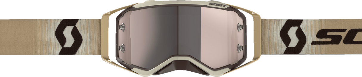 Prospect Goggle - Beige/Brown - Silver Chrome