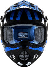 FX-17Y Helmet - Attack - Matte Black/Blue - Medium