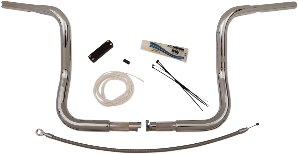 Handlebar Kit - Rounded Top - 12\" - Chrome 2008 - 2013