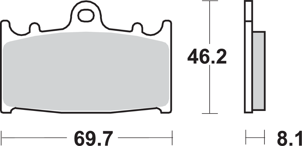 HS Brake Pads - Vulcan - 631HS 1990 - 2016