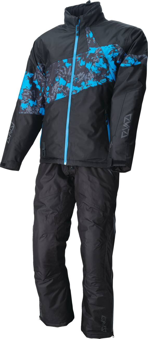 Pivot 7 Jacket - Camo Black/Blue - 2XL