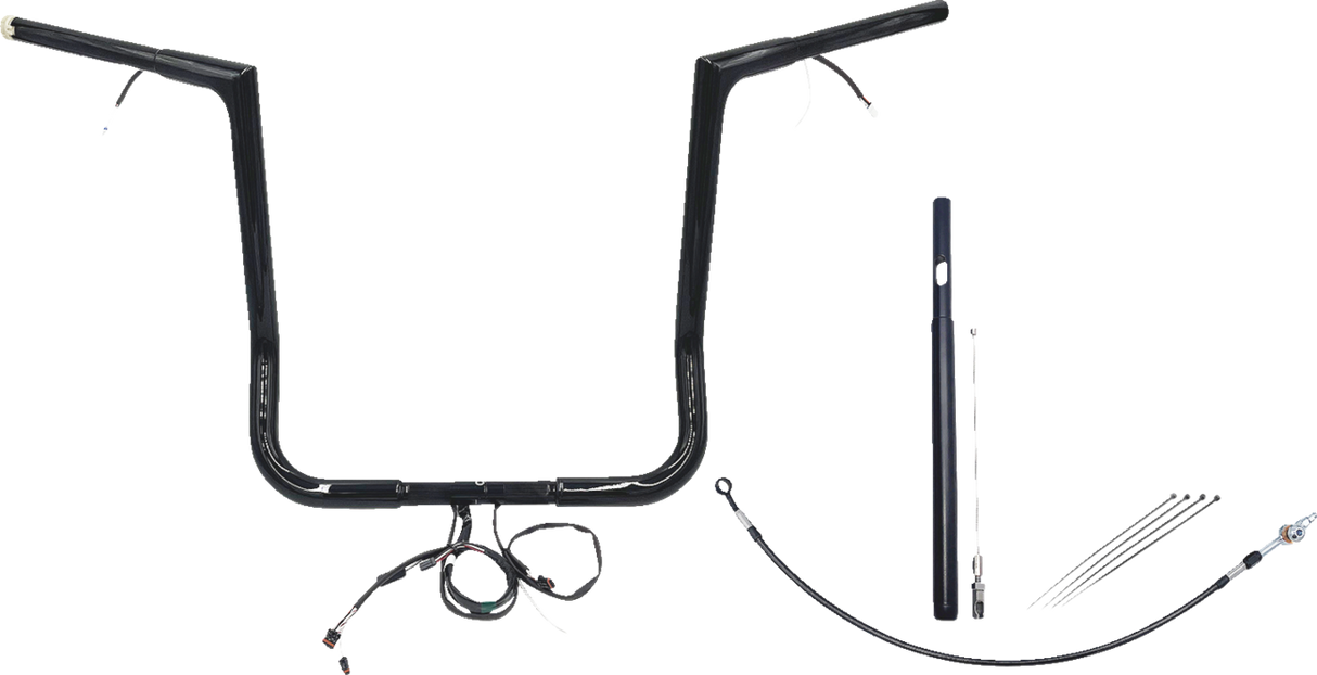 Handlebar Kit - Flat Top - 16\" - Black 2021 - 2022