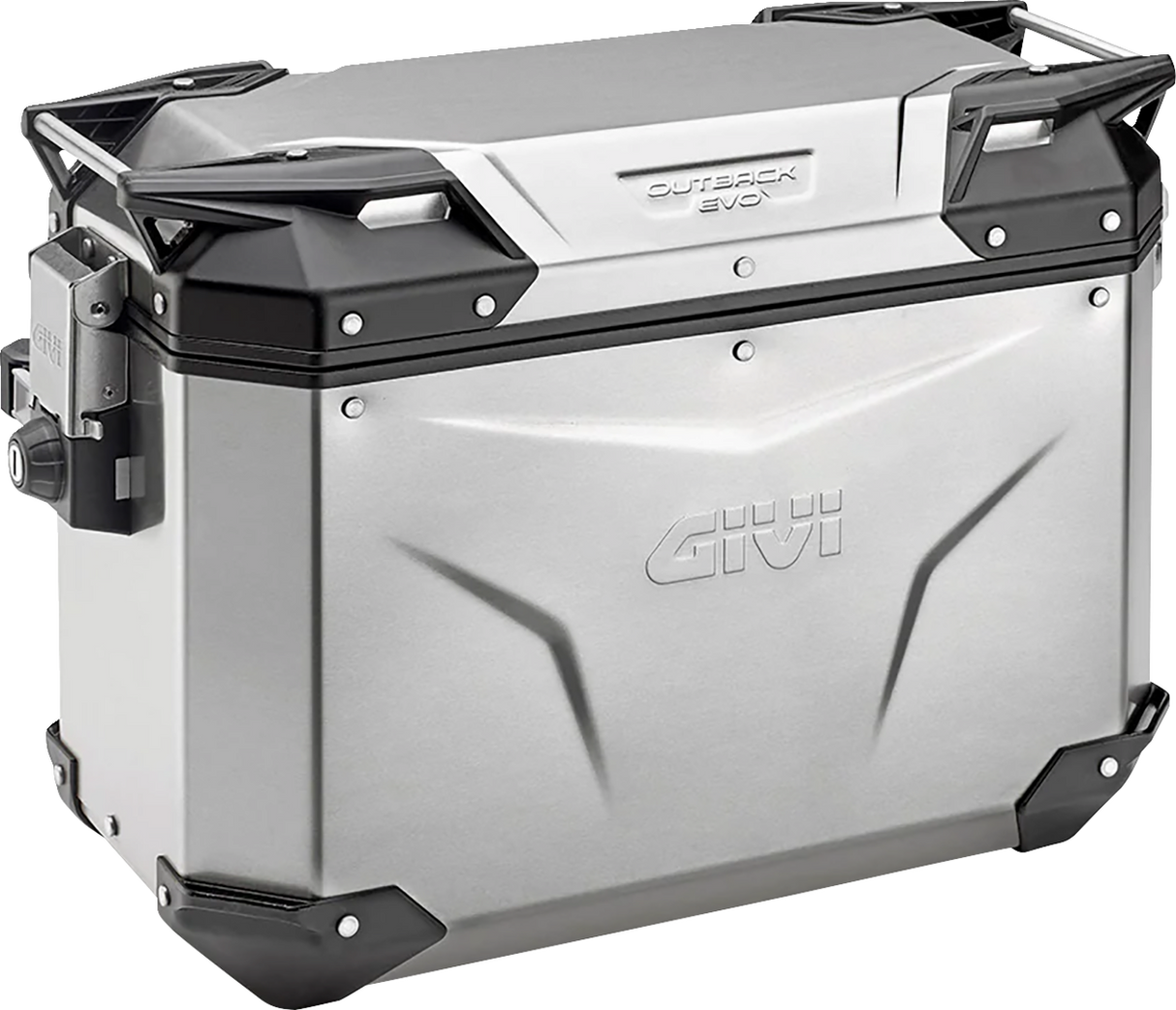 Outback Evo Side Case - Right - 48 Liter - Silver