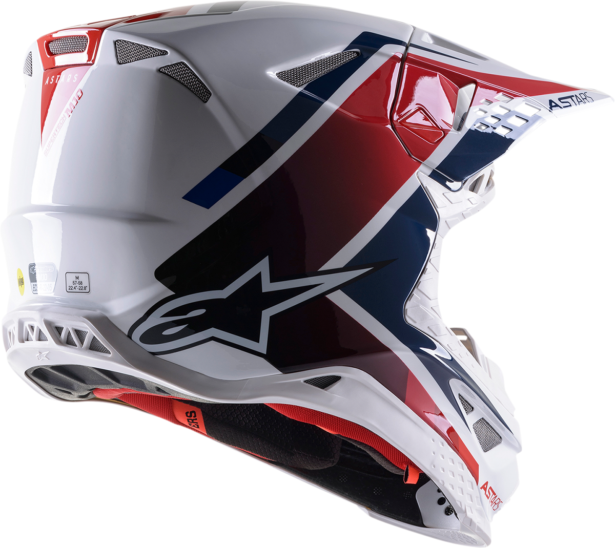 Supertech M10 Helmet - Meta 2 - MIPS® - White/Red/Blue - Large