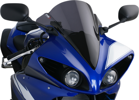 Race Windscreen - 17-3/4\" - Dark Smoke - YZF-R1 2009 - 2014