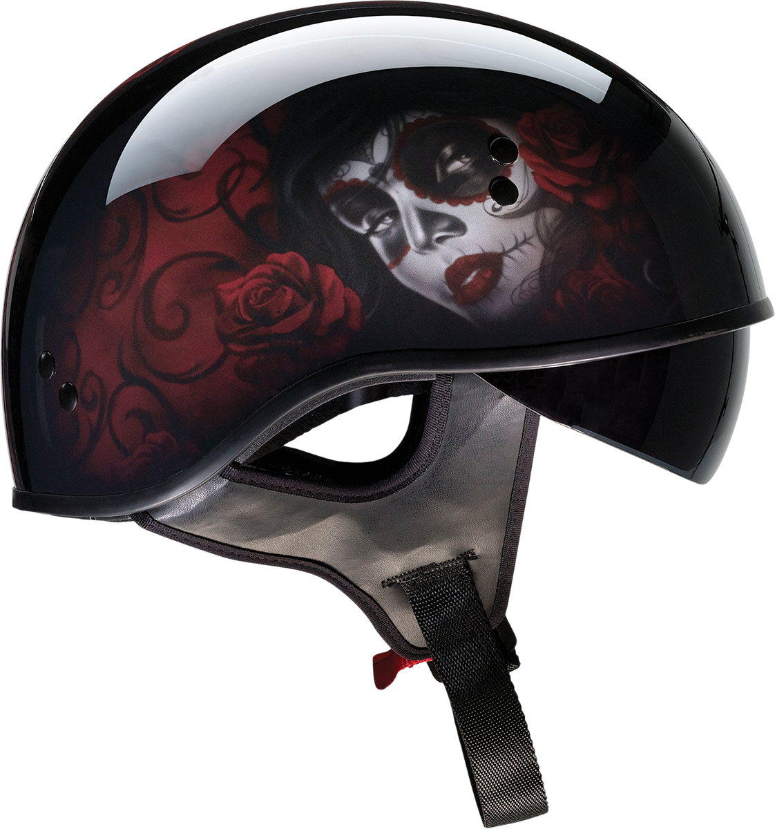 Vagrant Helmet - Red Catrina - Black/Red - XS