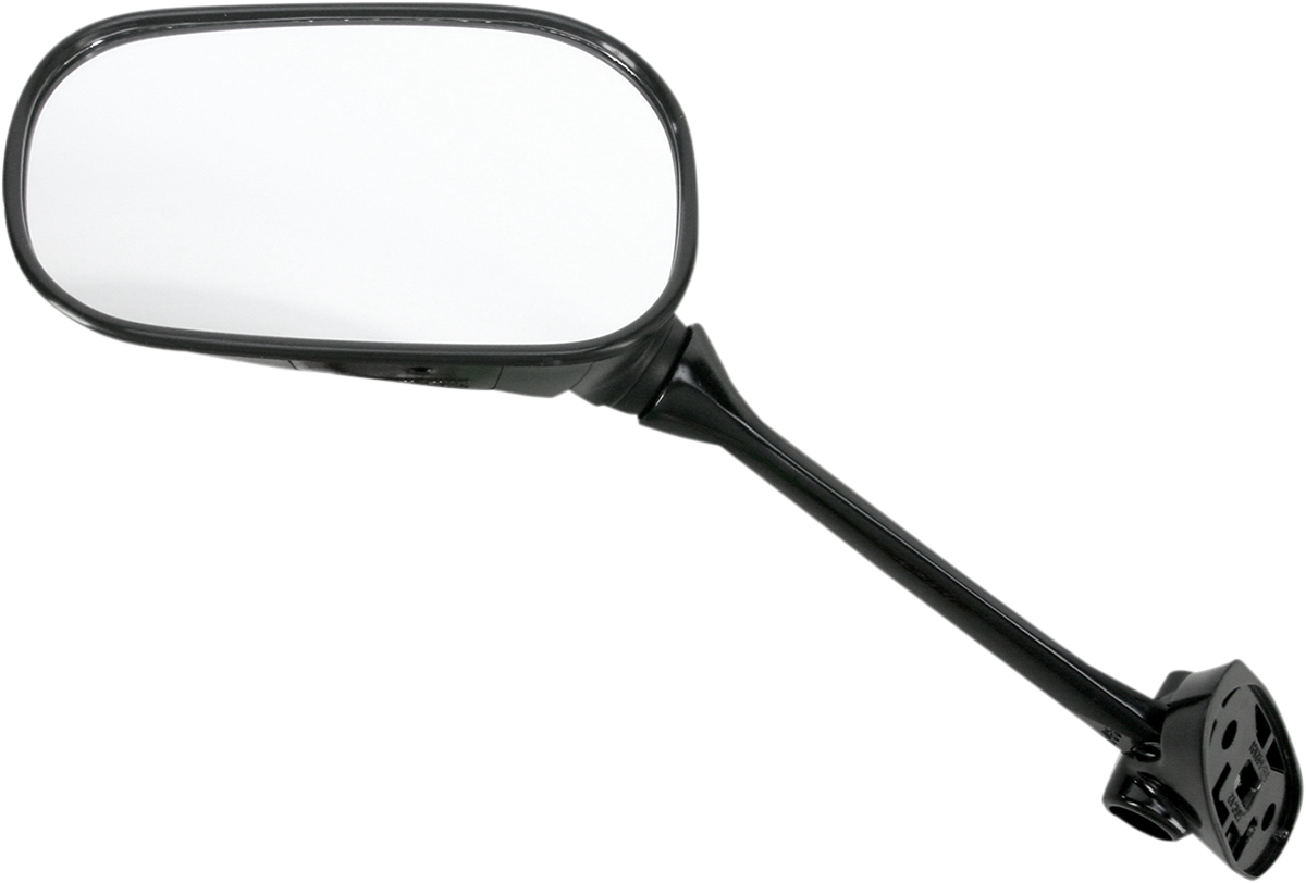 Mirror - Side View - Oval - Black - Left 2007 - 2009