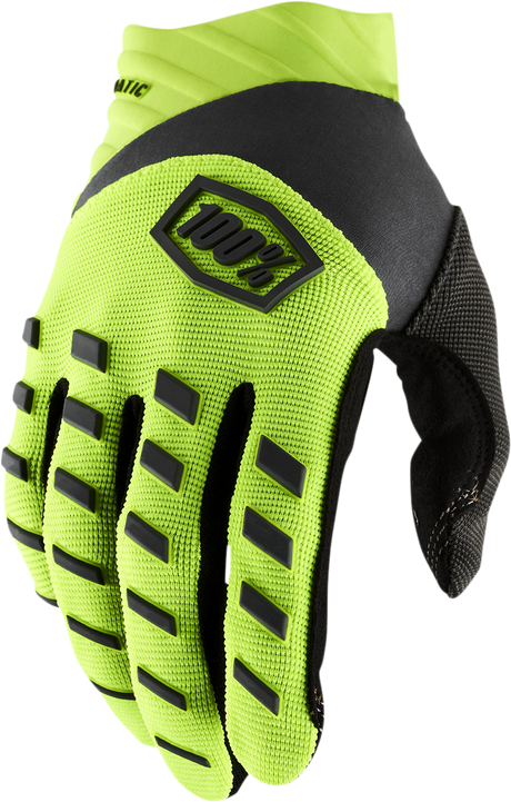 Airmatic Gloves - Fluorescent Yellow/Black - Small