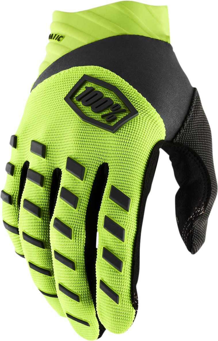 Airmatic Gloves - Fluorescent Yellow/Black - 2XL