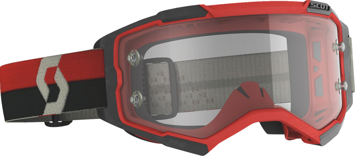 Fury Goggle - Red/Black - Clear Works