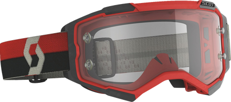 Fury Goggle - Red/Black - Clear Works