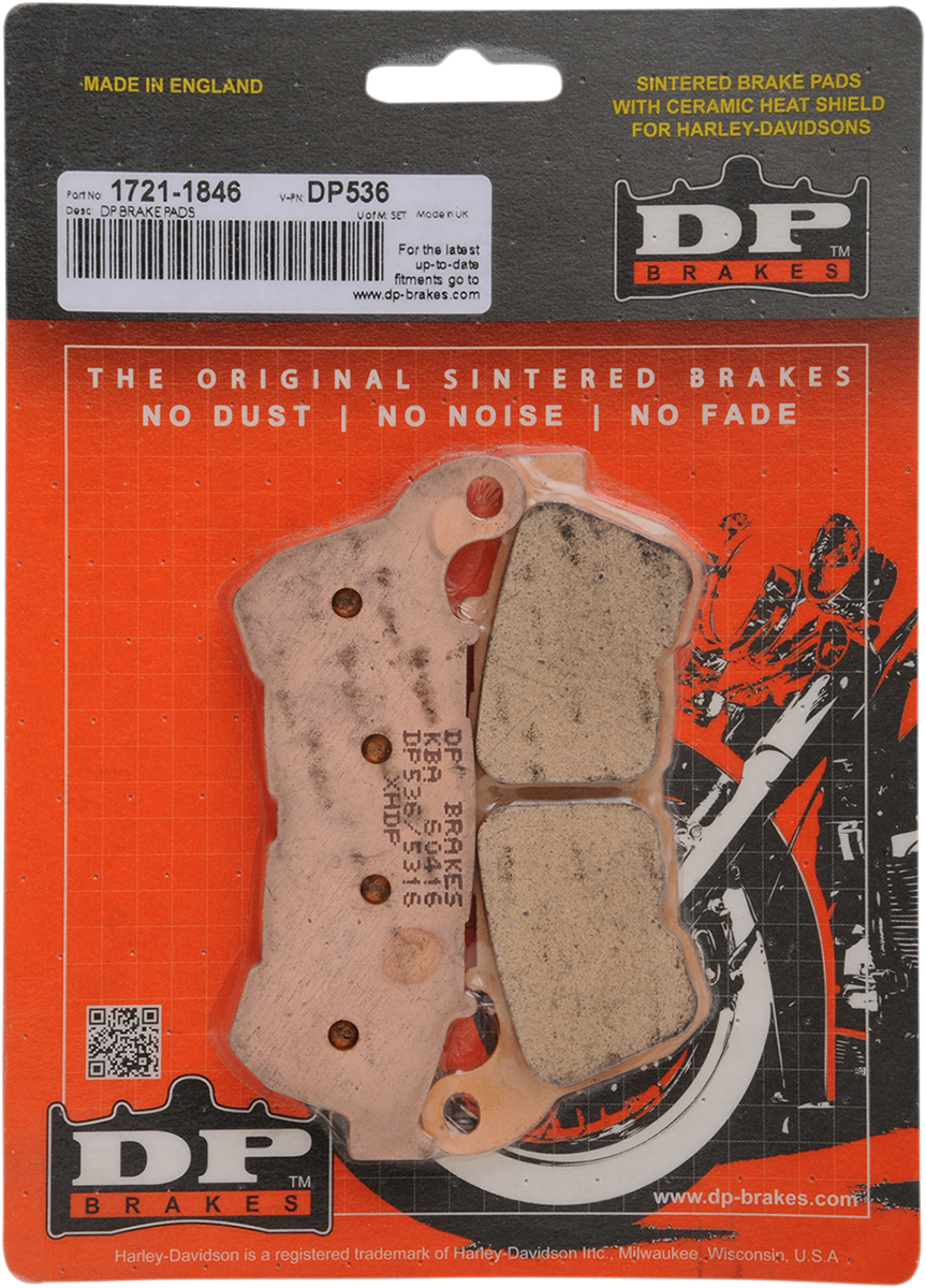 Sintered Brake Pads - DP536 2014 - 2022