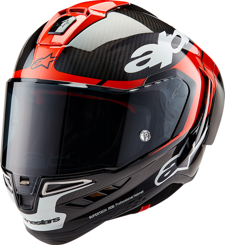 Supertech R10 Helmet - Element - Carbon/Red/White - Large