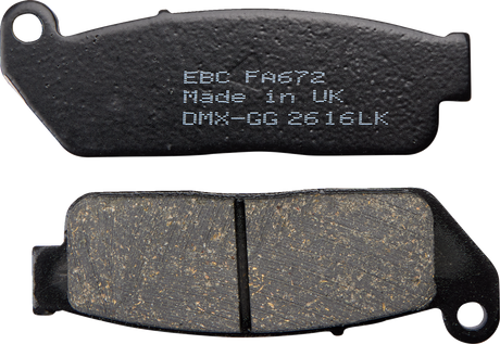 Organic Brake Pads - Scout - FA672 2015 - 2016