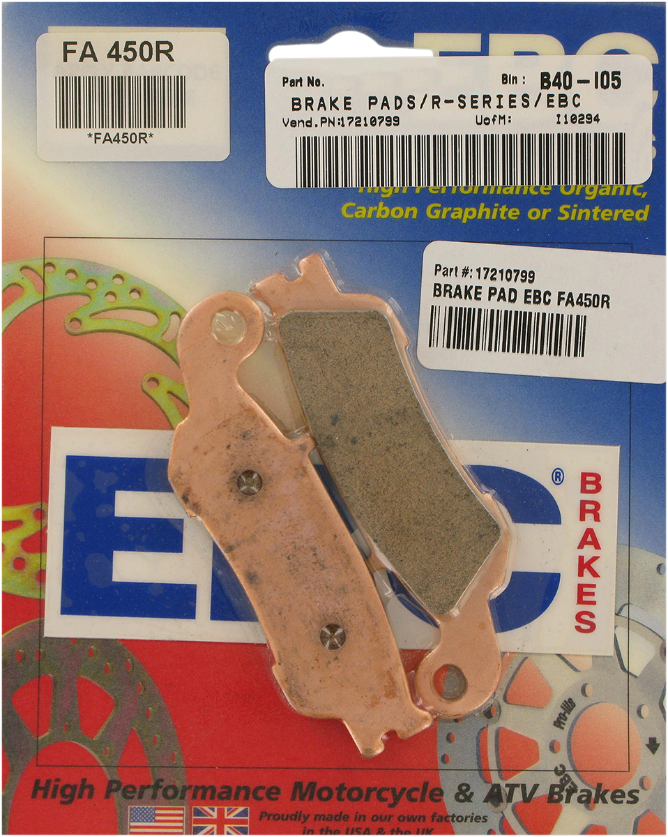 Sintered \"R\" Brake Pads 2007 - 2020