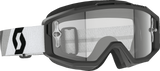 Split OTG Goggle - Premium Black/White - Clear Works