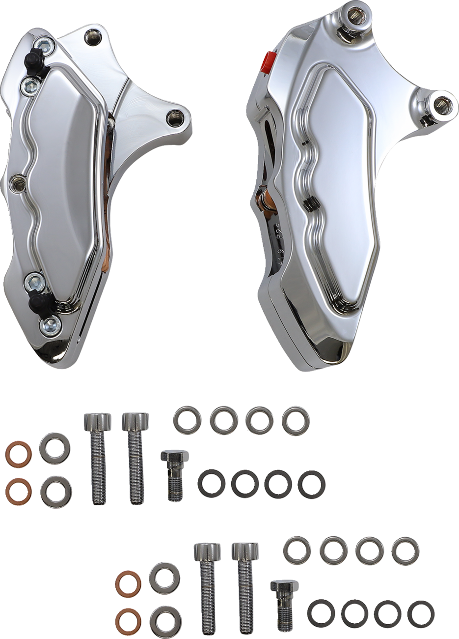 6-Piston Dual Caliper - Chrome - 13\" 2000 - 2021