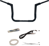 Handlebar Kit - Flat Top - 12\" - Black 2014 - 2020