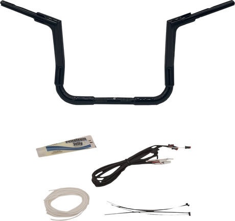 Handlebar Kit - Flat Top - 12\" - Black 2014 - 2020