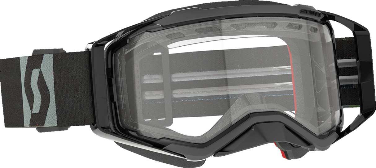 Prospect Snow Cross Goggle - Black/Gray - Dual Lens - Clear