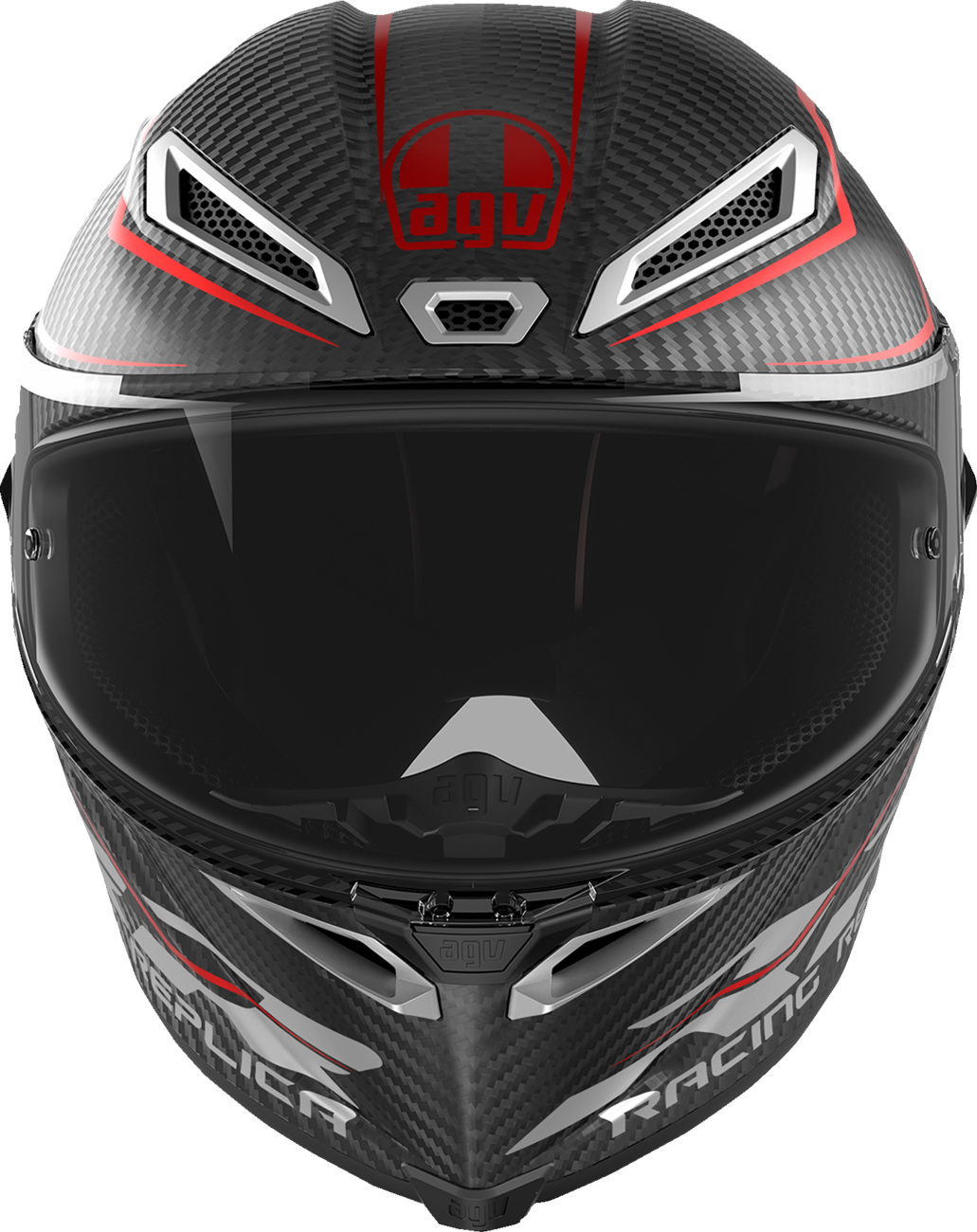 Pista GP RR Helmet - Intrepido - Matte Carbon/Black/Red - Small