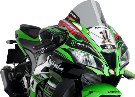 Race Windscreen - 14-1/4\" - Smoke - Kawasaki 2016 - 2020