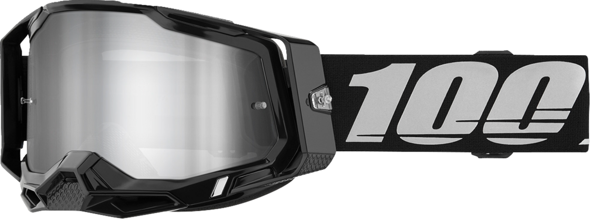 Racecraft 2 Goggle - Black - Silver Mirror