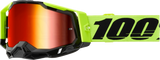 Racecraft 2 Goggle - Neon Yellow - Red Mirror