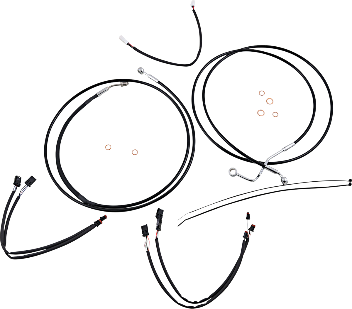 Control Cable Kit - XR - Black/Chrome 2017 - 2020